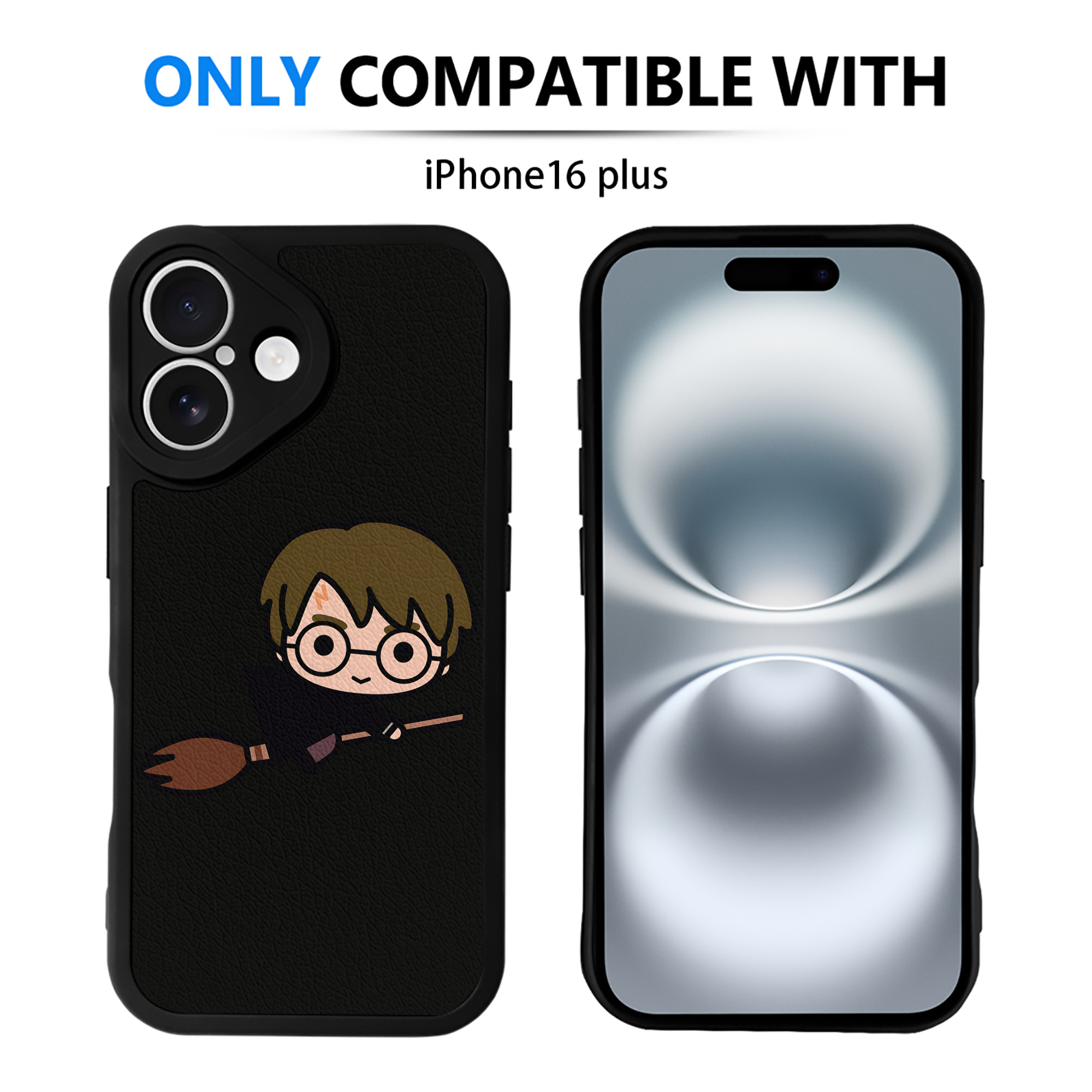 （画像用） Harry Potter ハリー・ポッターシリーズ 【iPhone 16シリーズ対応】シリコンスマホケース（レザー調） 材質：シリコン